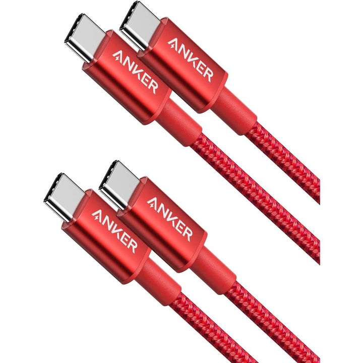 Anker Red USB-C Fast Charge Cable Duo 3.3ft - DOKUTRONIX