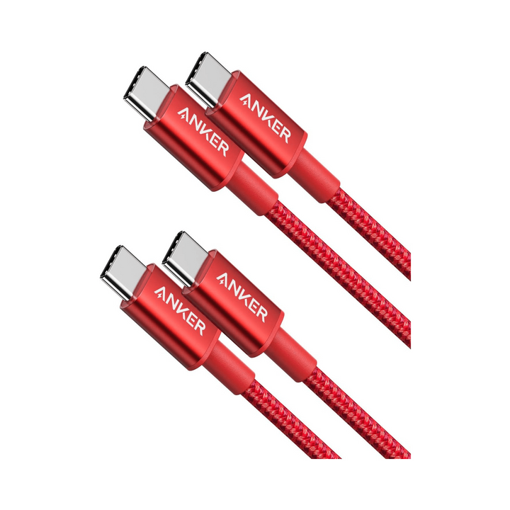 Anker Red USB-C Fast Charge Cable Duo 3.3ft - DOKUTRONIX