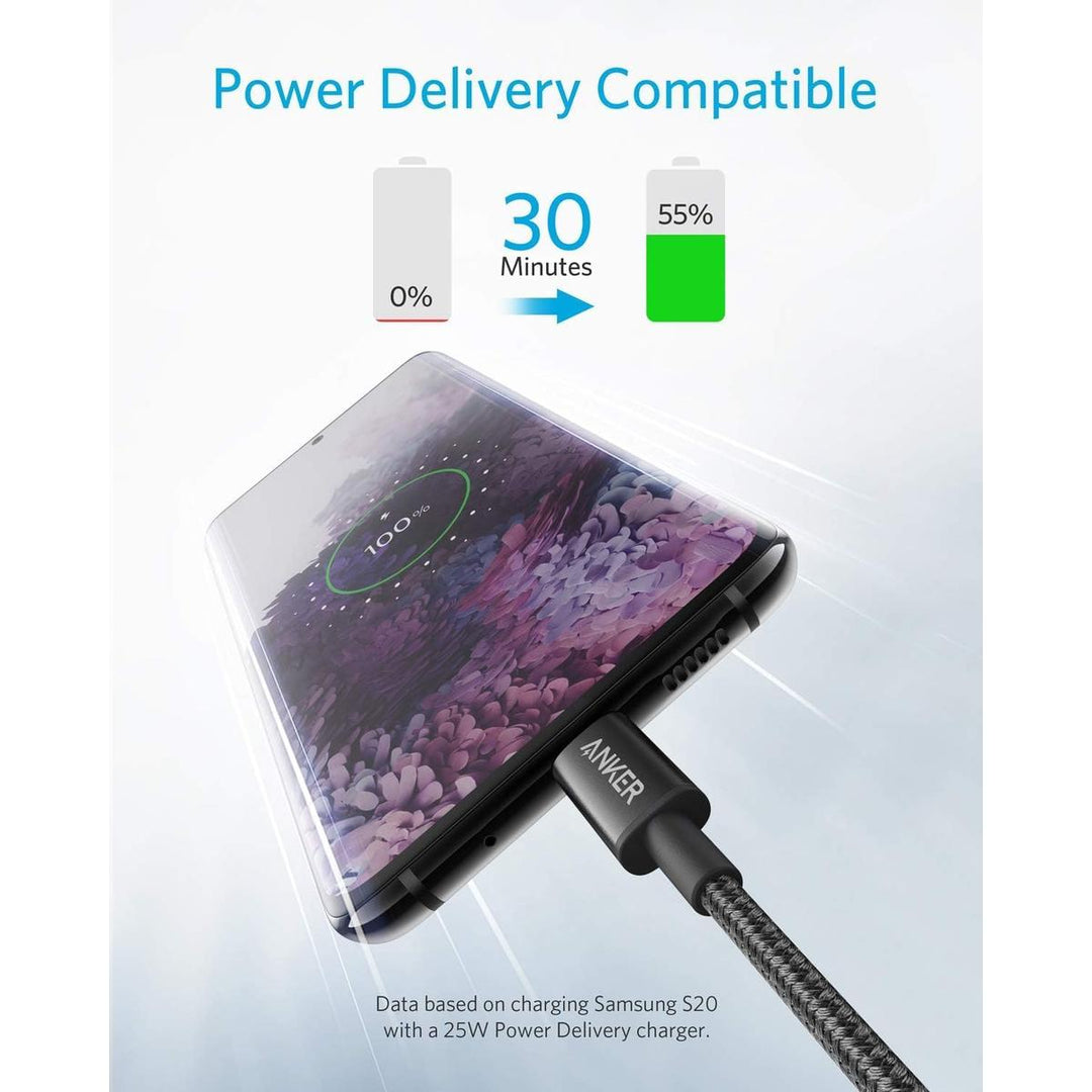 Anker Duo 6ft Fast Charge Nylon USB-C Cable - DOKUTRONIX