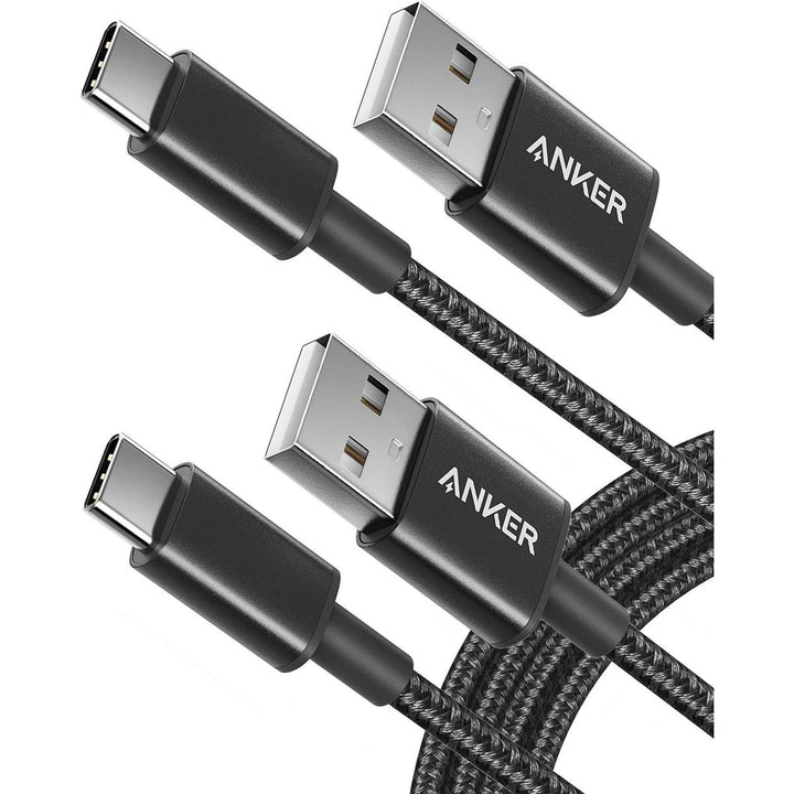 Anker 6ft Nylon USB-C Cable Duo - Fast Charge Black - DOKUTRONIX