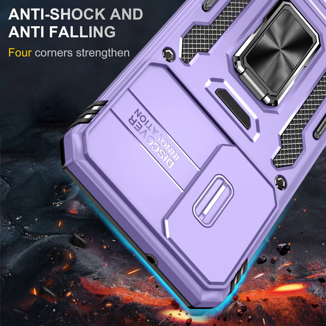 ANNGELAS Shockproof Galaxy S23 Plus Case - Light Purple - DOKUTRONIX