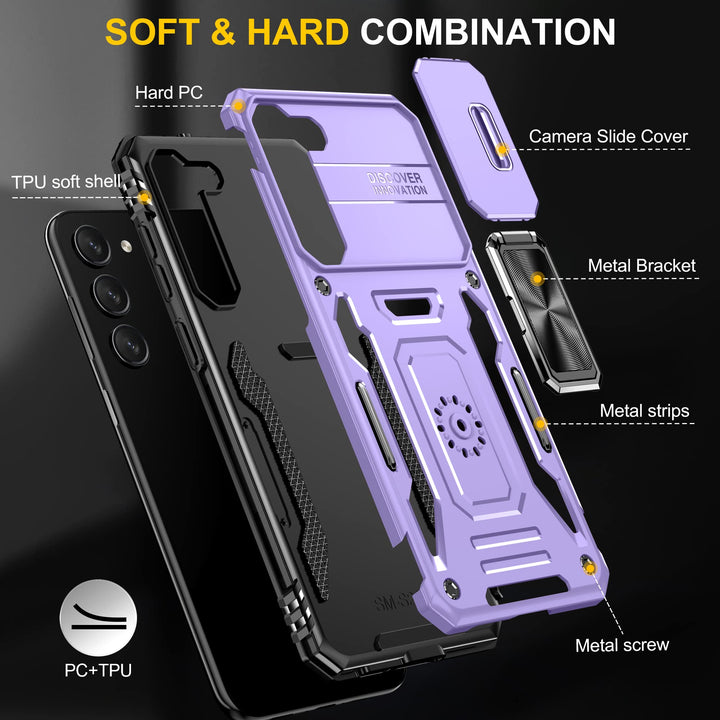 ANNGELAS Shockproof Galaxy S23 Plus Case - Light Purple - DOKUTRONIX
