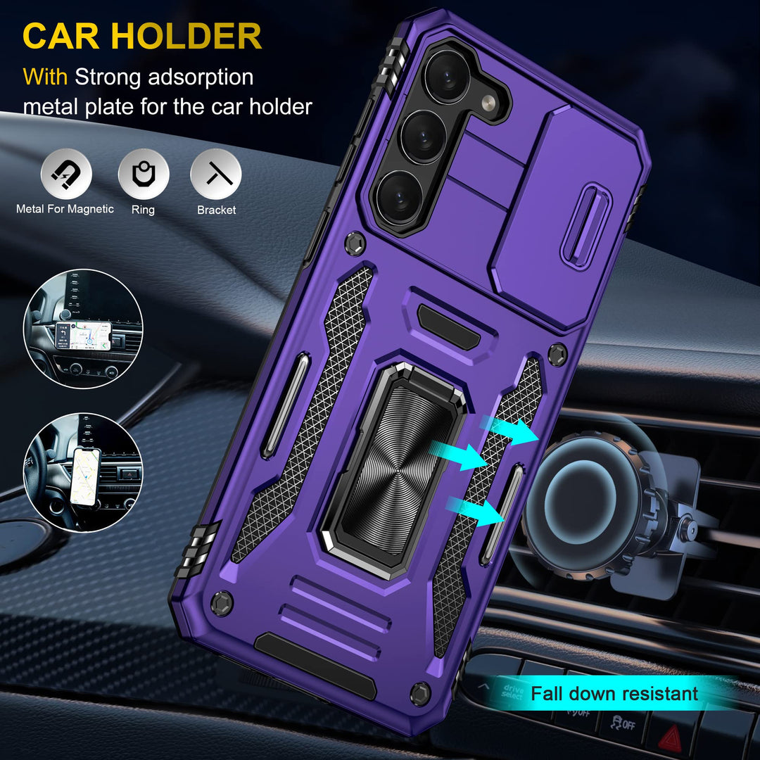 ANNGELAS Deep Purple Galaxy S23 Plus Case - DOKUTRONIX
