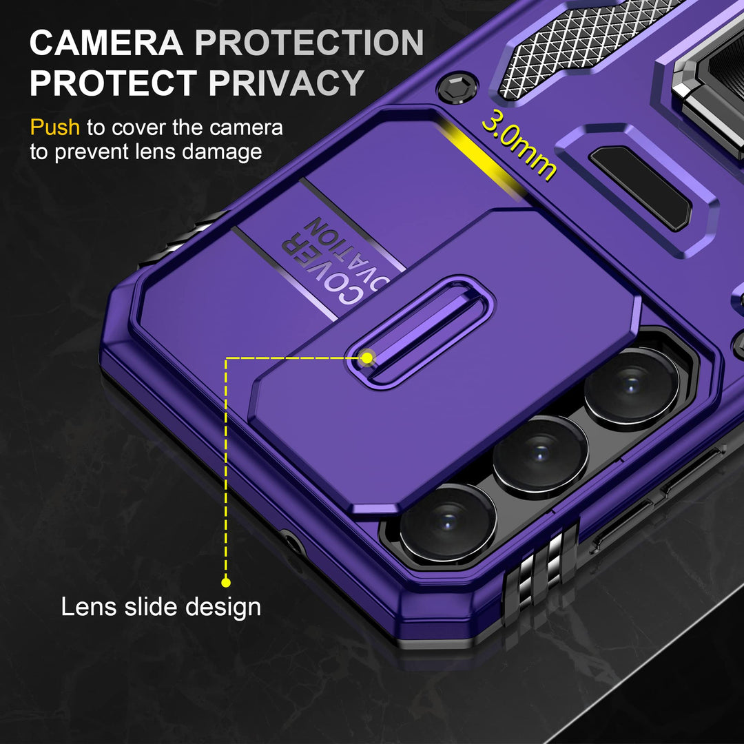 ANNGELAS Deep Purple Galaxy S23 Plus Case - DOKUTRONIX