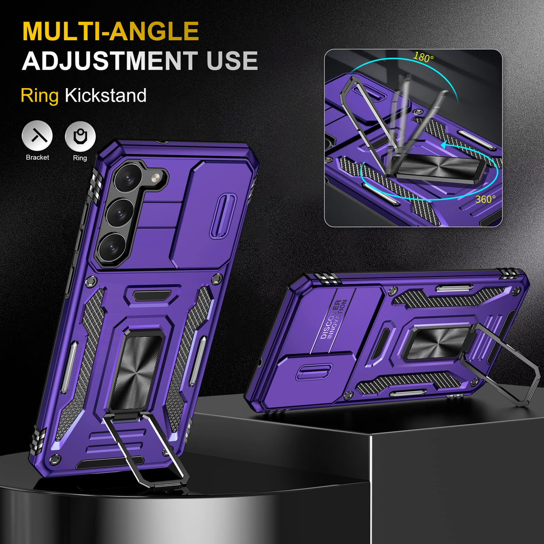 ANNGELAS Deep Purple Galaxy S23 Plus Case - DOKUTRONIX