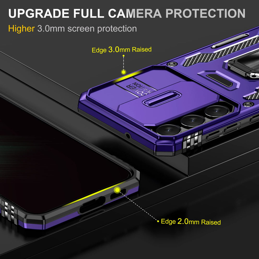 ANNGELAS Deep Purple Galaxy S23 Plus Case - DOKUTRONIX