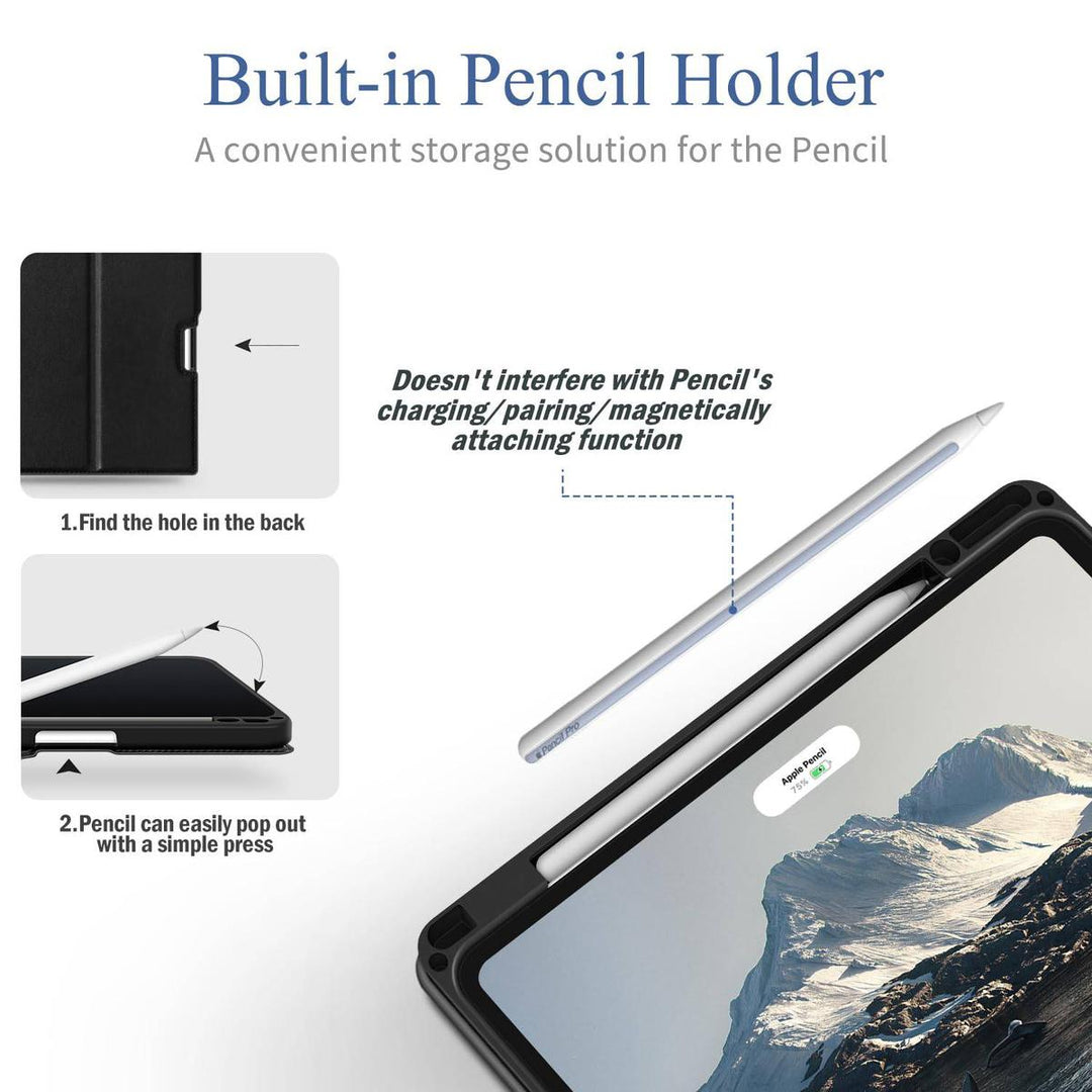 Antbox iPad Pro 13 Case with Pencil Holder & Sleep/Wake - DOKUTRONIX