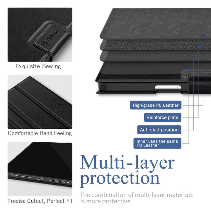 Antbox iPad Pro 13 Case with Pencil Holder & Sleep/Wake - DOKUTRONIX