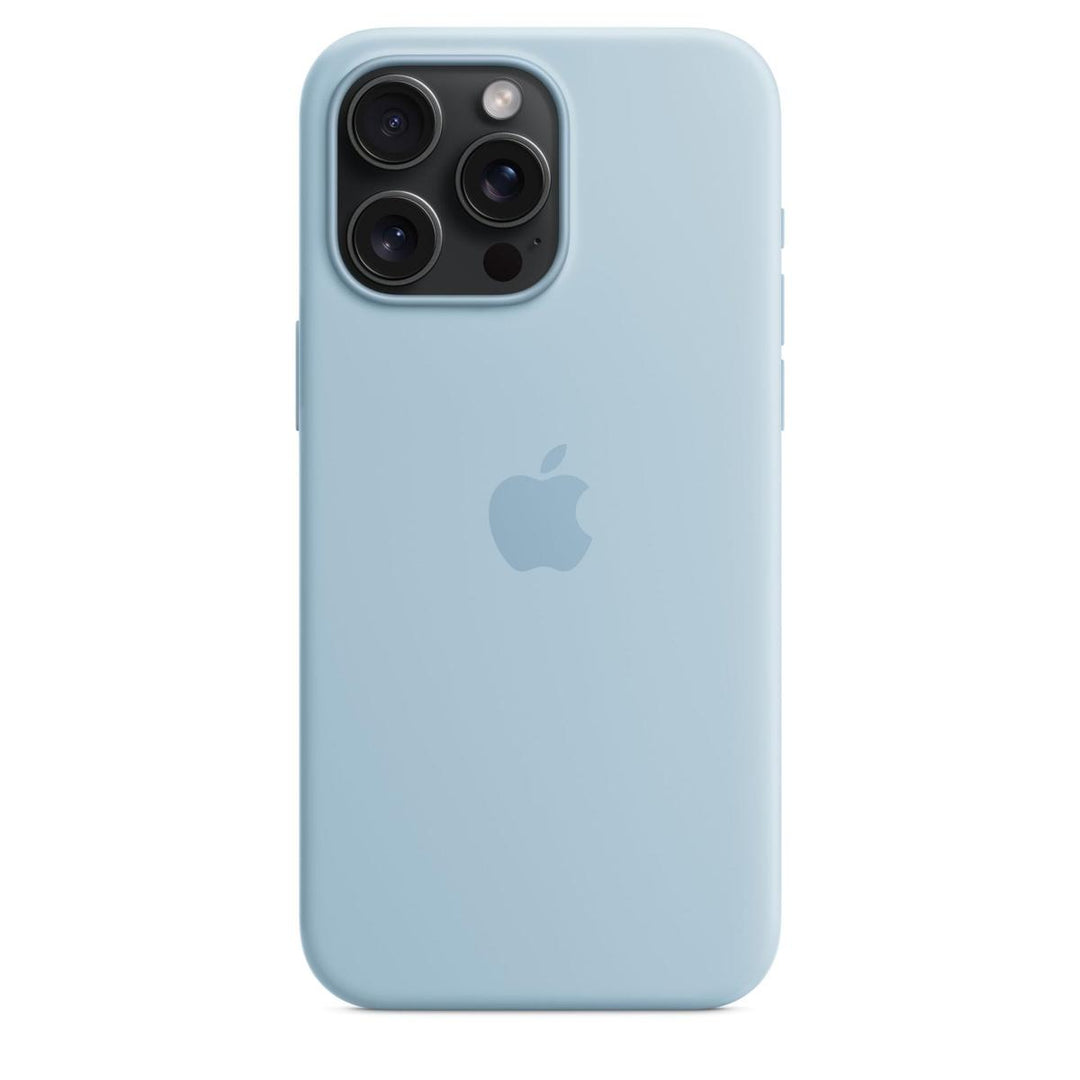Winter Blue MagSafe Silicone Case for iPhone 15 Pro - DOKUTRONIX