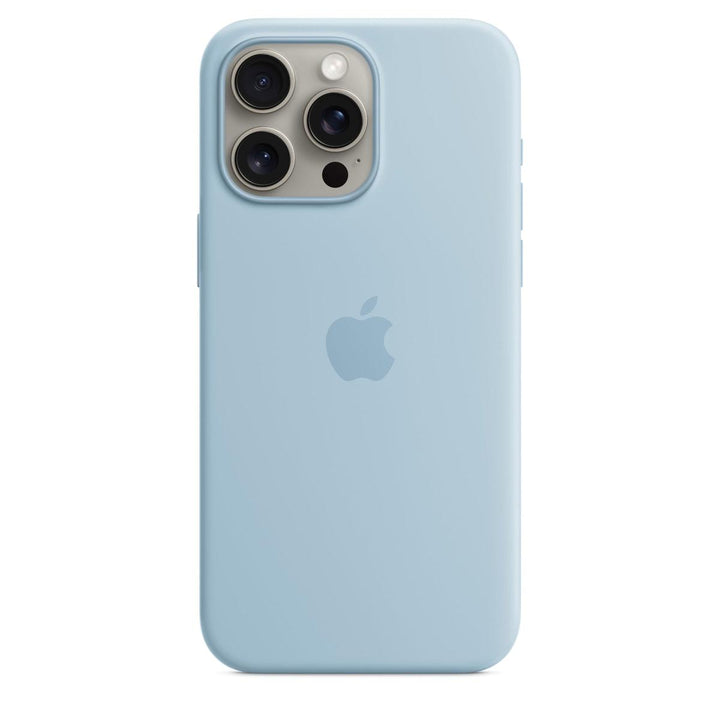 Winter Blue MagSafe Silicone Case for iPhone 15 Pro - DOKUTRONIX