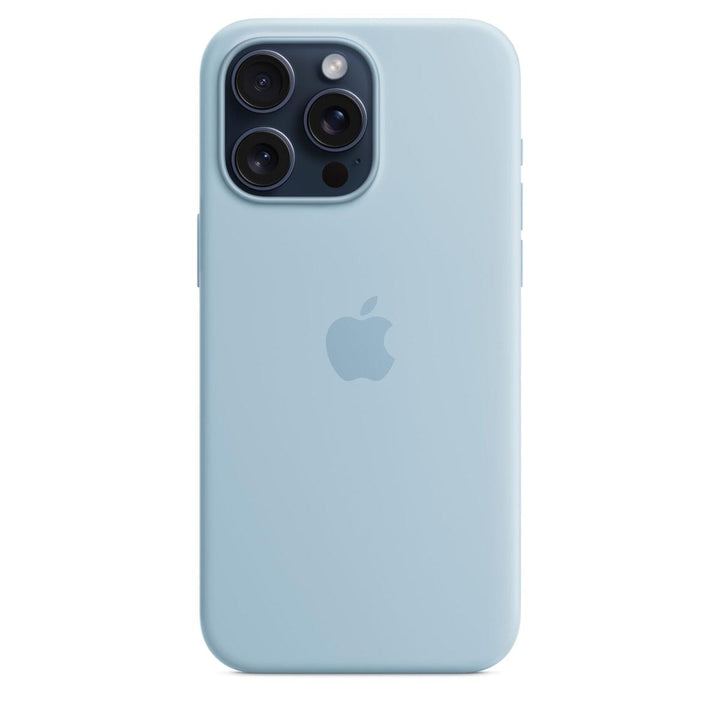 Winter Blue MagSafe Silicone Case for iPhone 15 Pro - DOKUTRONIX