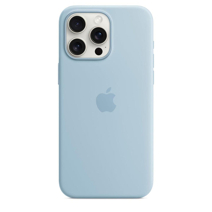 Winter Blue MagSafe Silicone Case for iPhone 15 Pro - DOKUTRONIX