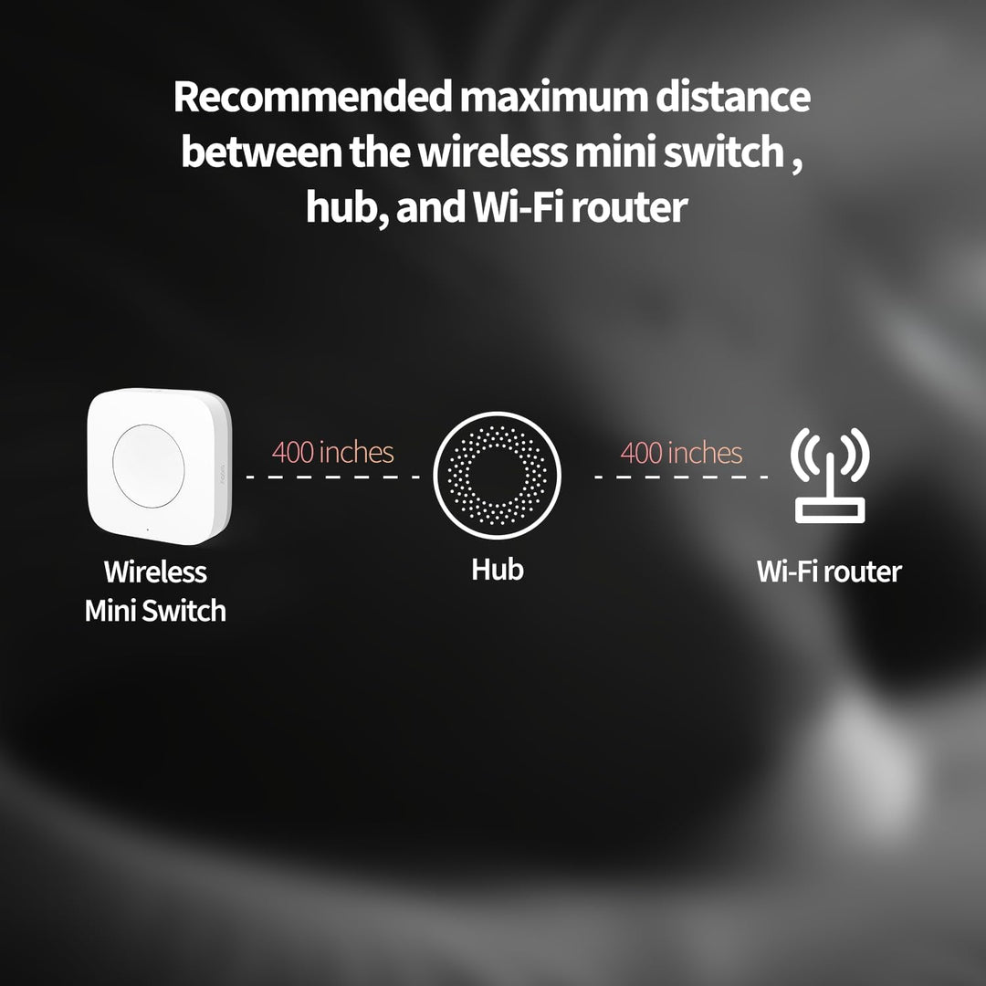 Aqara Wireless Mini Switch, Requires AQARA HUB, Not Support Third Party Hubs, Zigbee Connection, Versatile 3-Way Control Button for Smart Home Devices, Compatible with Apple HomeKit, Works with IFTTT - DOKUTRONIX