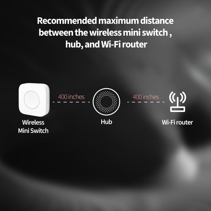 Aqara Wireless Mini Switch, Requires AQARA HUB, Not Support Third Party Hubs, Zigbee Connection, Versatile 3-Way Control Button for Smart Home Devices, Compatible with Apple HomeKit, Works with IFTTT - DOKUTRONIX