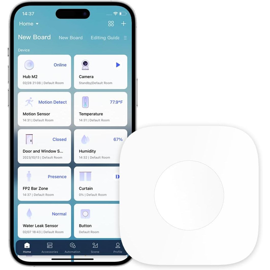 Aqara Wireless Mini Switch, Requires AQARA HUB, Not Support Third Party Hubs, Zigbee Connection, Versatile 3-Way Control Button for Smart Home Devices, Compatible with Apple HomeKit, Works with IFTTT - DOKUTRONIX
