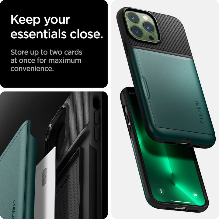 ArmorSlim CS for iPhone 13 Pro - Midnight Green - DOKUTRONIX