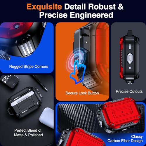 SecureLock AirPods Pro Case - Heavy Duty Yellow - DOKUTRONIX