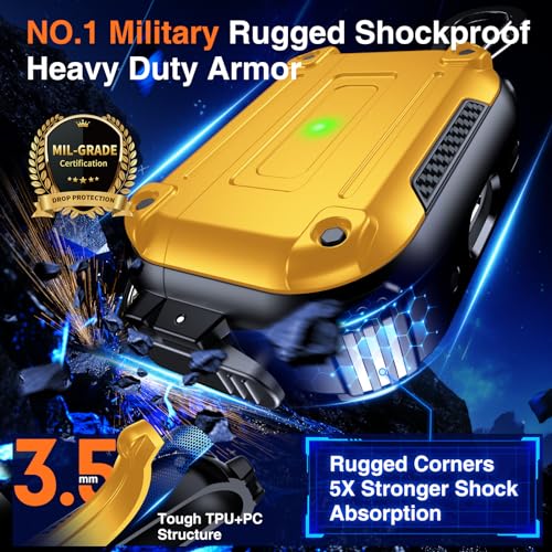 SecureLock AirPods Pro Case - Heavy Duty Yellow - DOKUTRONIX