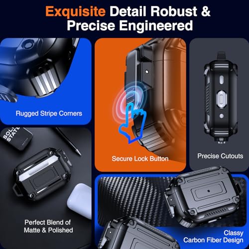 SecureLock AirPods Pro Case - Heavy Duty Yellow - DOKUTRONIX