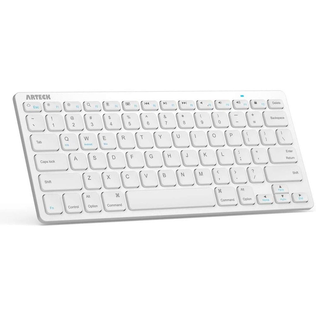 Arteck Bluetooth Keyboard - Silver - DOKUTRONIX