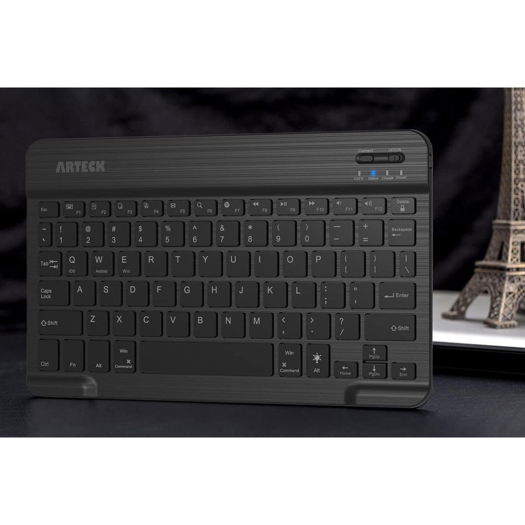Arteck Slim Backlit Keyboard - Universal Black - DOKUTRONIX