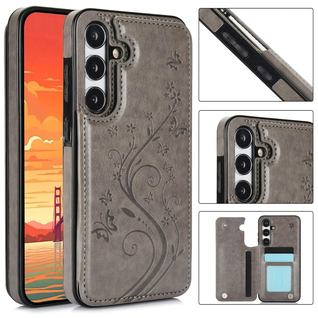 Asuwish Galaxy A35 5G Wallet Case & Screen Protector - DOKUTRONIX
