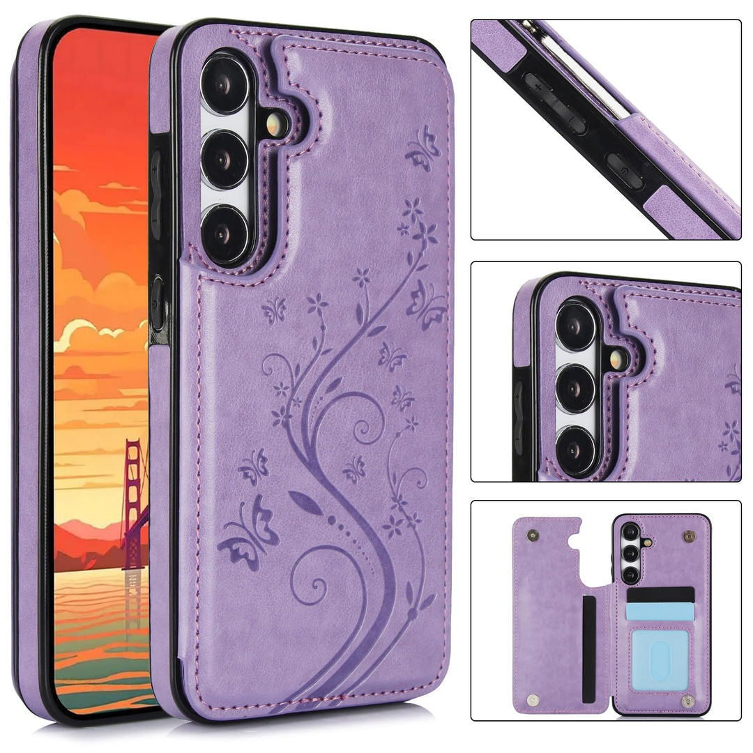 Asuwish Galaxy A35 5G Wallet Case & Screen Protector - DOKUTRONIX