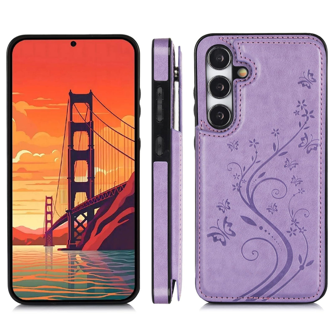 Asuwish Galaxy A35 5G Wallet Case & Screen Protector - DOKUTRONIX