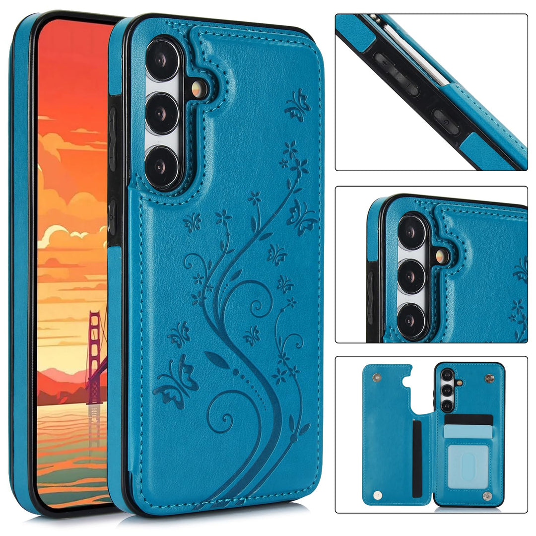 Asuwish Galaxy A35 5G Wallet Case & Screen Protector - DOKUTRONIX