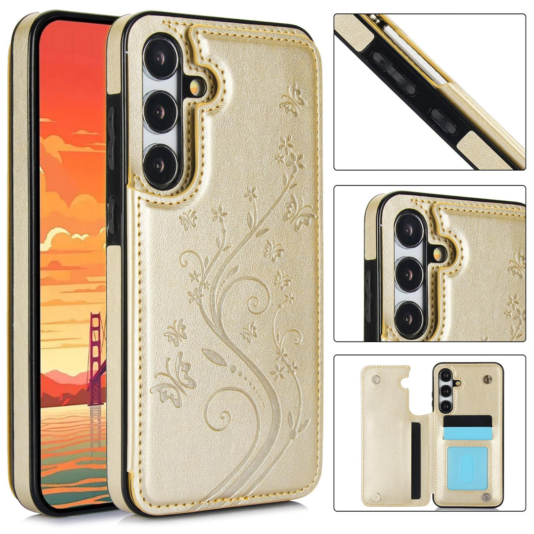 Asuwish Galaxy A35 5G Wallet Case & Screen Protector - DOKUTRONIX