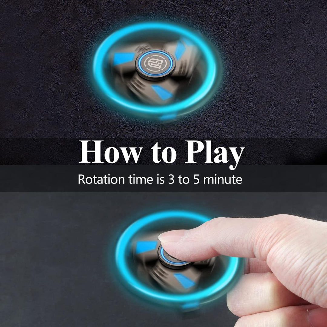 LumiSpin Pro: Metal Fidget Spinner for Stress Relief - DOKUTRONIX