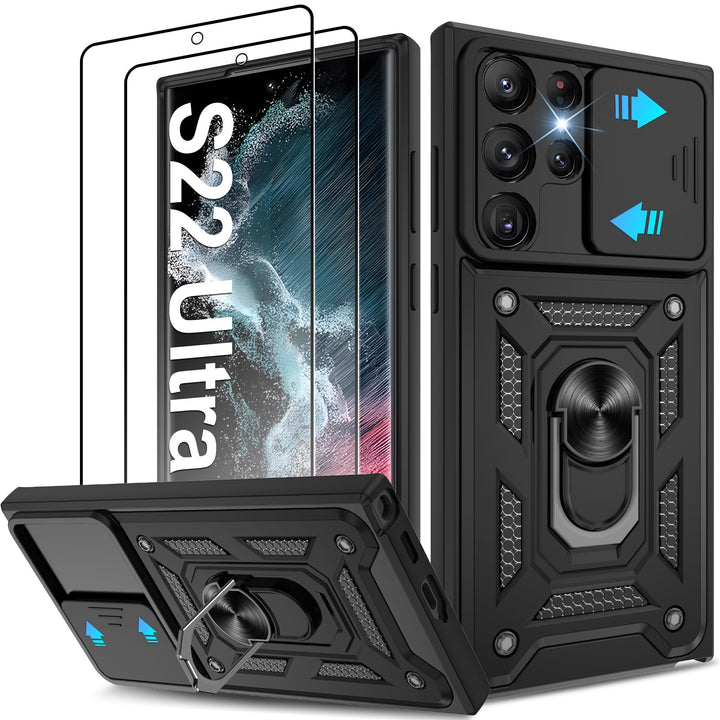 UltimaShield S22 Ultra Case + 2 HD Protectors - DOKUTRONIX