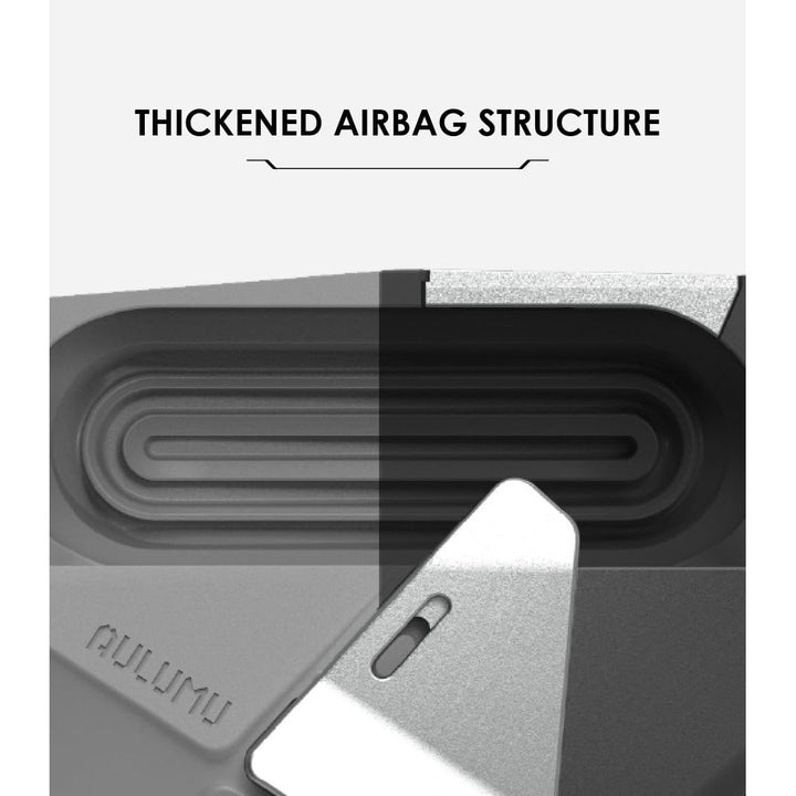 Aulumu Armor Case: A09 Geometric Black for AirPods Pro - DOKUTRONIX