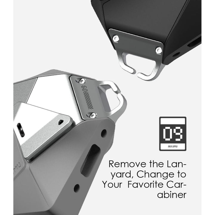 Aulumu Armor Case: A09 Geometric Black for AirPods Pro - DOKUTRONIX