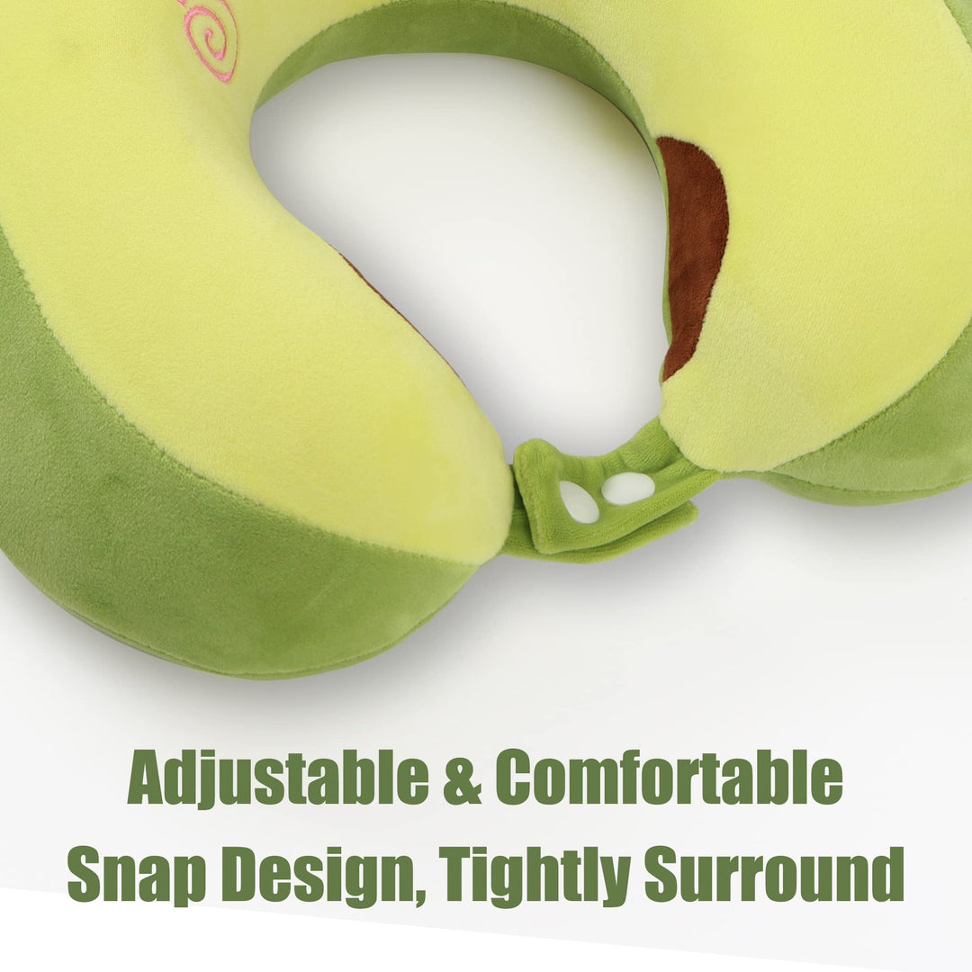 Avocado Dream Travel Pillow & Mask Set for Kids - DOKUTRONIX