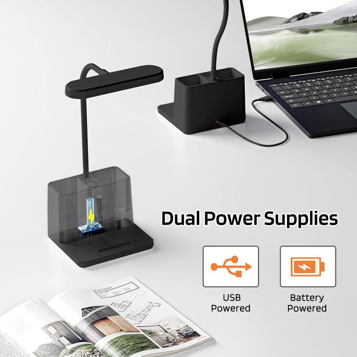AXX FlexiLight: Dimmable LED Desk Lamp & Organizer - DOKUTRONIX