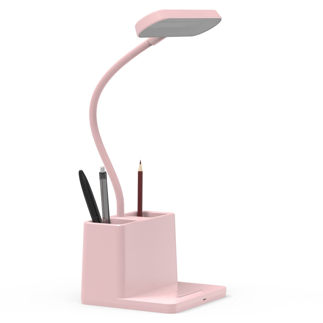 BlushGlow: Adjustable Pink LED Desk Lamp - DOKUTRONIX