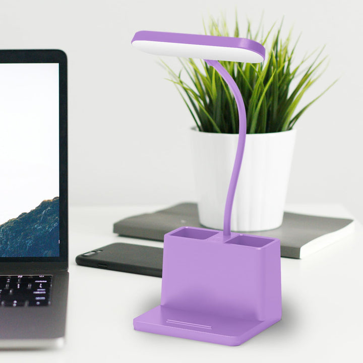 Purple Flex Lamp: Rechargeable Desk Light - DOKUTRONIX