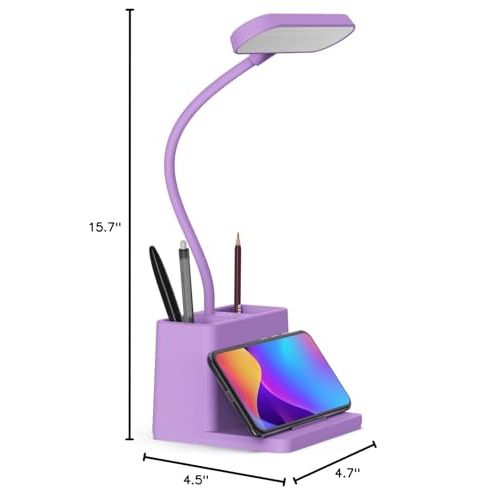 Purple Flex Lamp: Rechargeable Desk Light - DOKUTRONIX