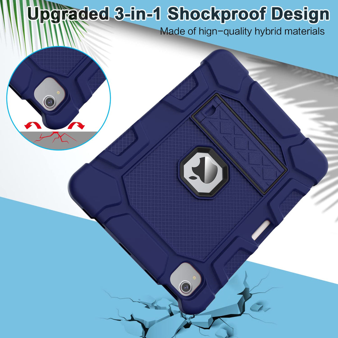 Azzsy Rugged Kids iPad Air Case - Navy Blue - DOKUTRONIX