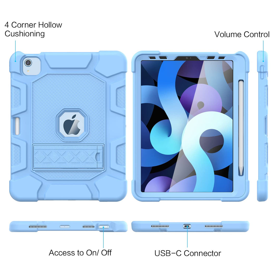 Azzsy SkyBlue iPad Air Kids Shockproof Case - DOKUTRONIX