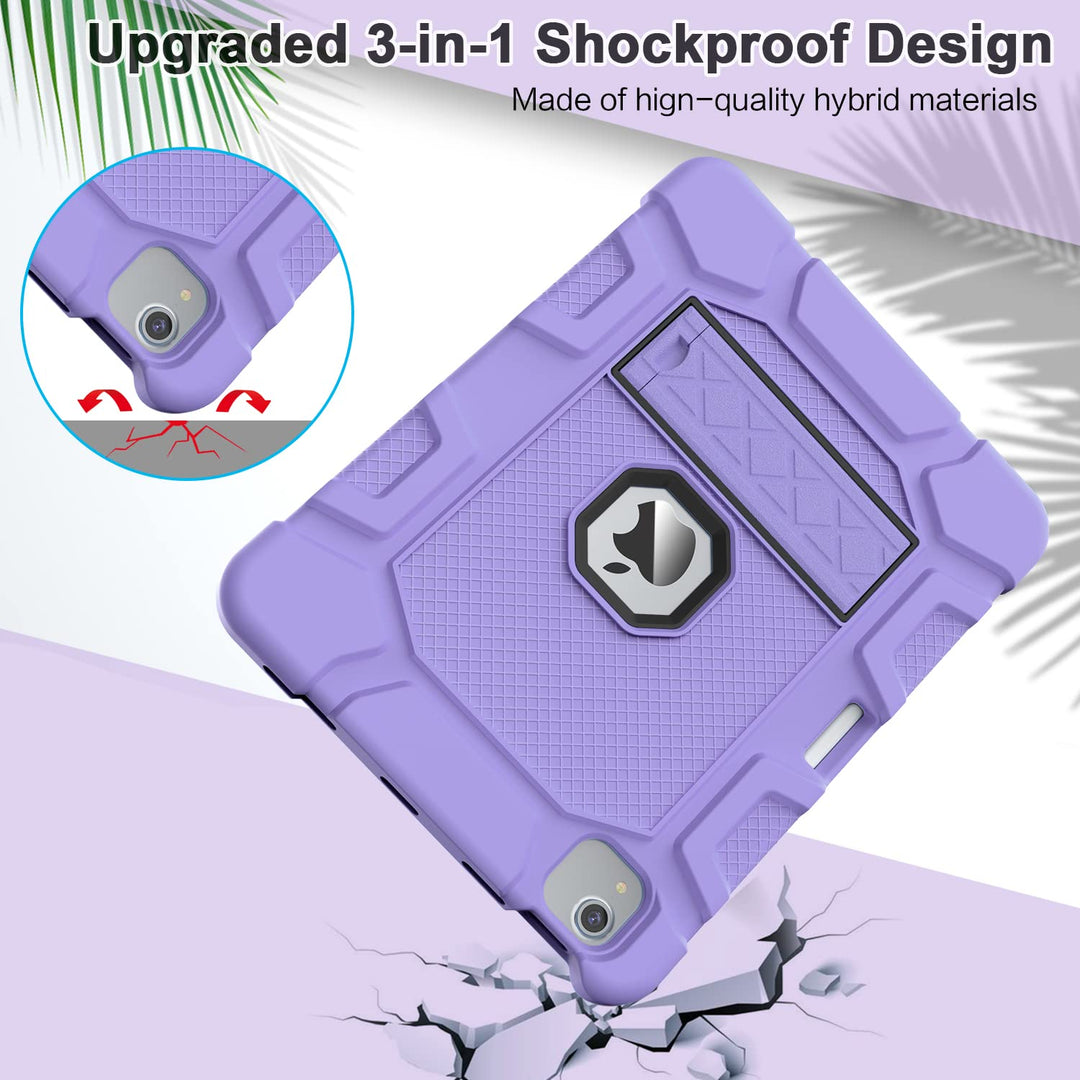 Azzsy iPad Air 5/4 Kids Case (Purple) - DOKUTRONIX