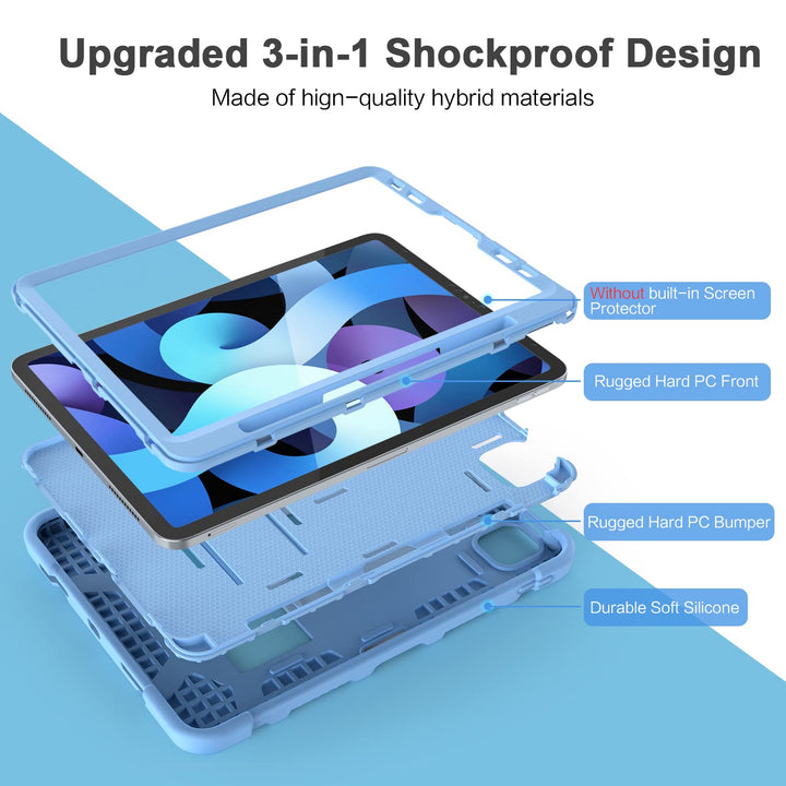 Azzsy SkyBlue iPad Air Kids Shockproof Case - DOKUTRONIX