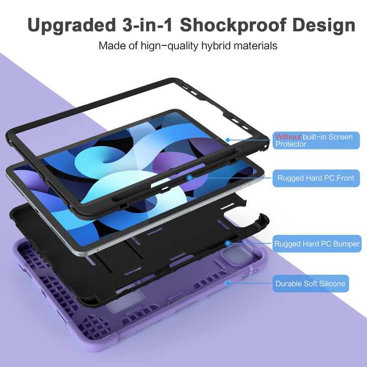 Azzsy iPad Air 5/4 Kids Case (Purple) - DOKUTRONIX