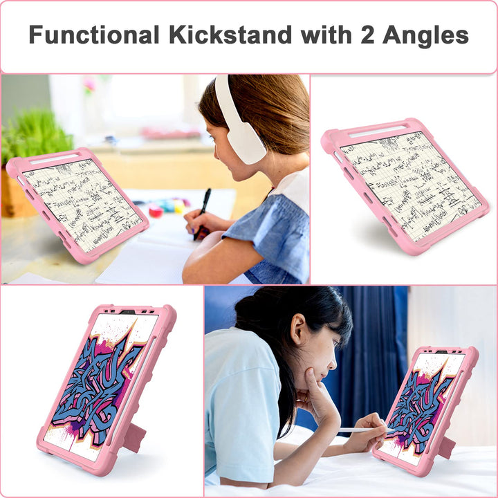 Shockproof Azzsy Kids iPad Air Case - Rose Gold - DOKUTRONIX