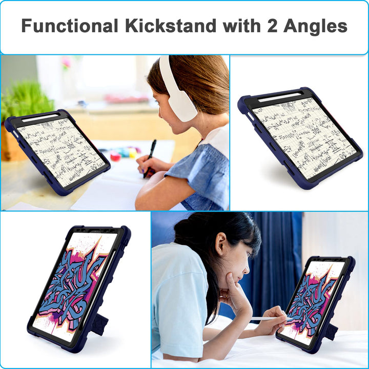 Azzsy Rugged Kids iPad Air Case - Navy Blue - DOKUTRONIX
