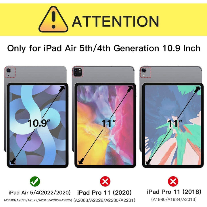 Azzsy Rugged Kids iPad Air Case - Navy Blue - DOKUTRONIX