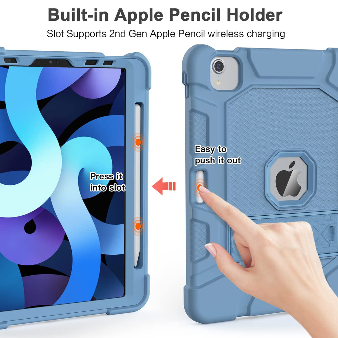 Rugged Air 10.9: Shockproof iPad Case with Pencil Support - DOKUTRONIX