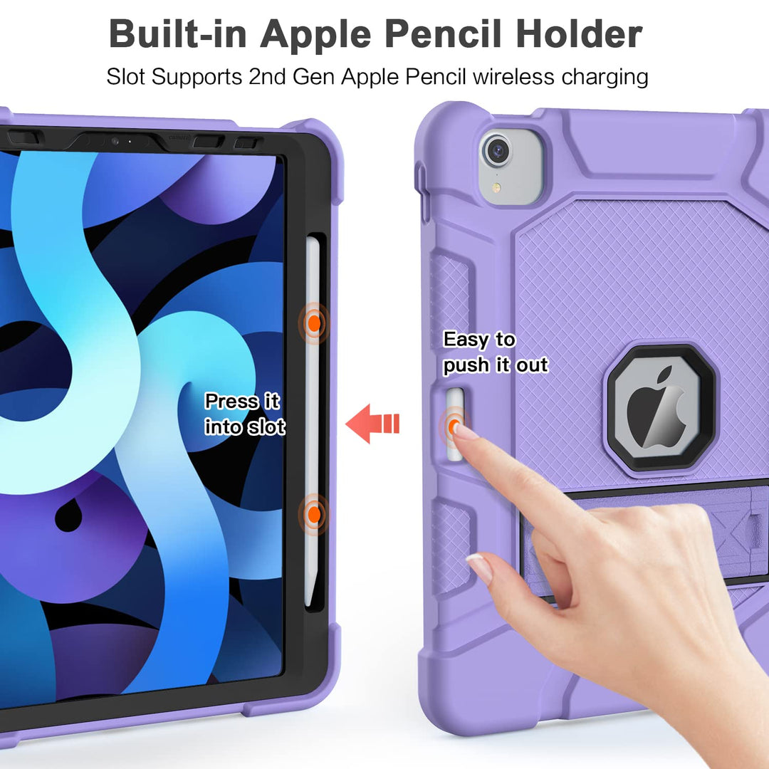 Azzsy iPad Air 5/4 Kids Case (Purple) - DOKUTRONIX