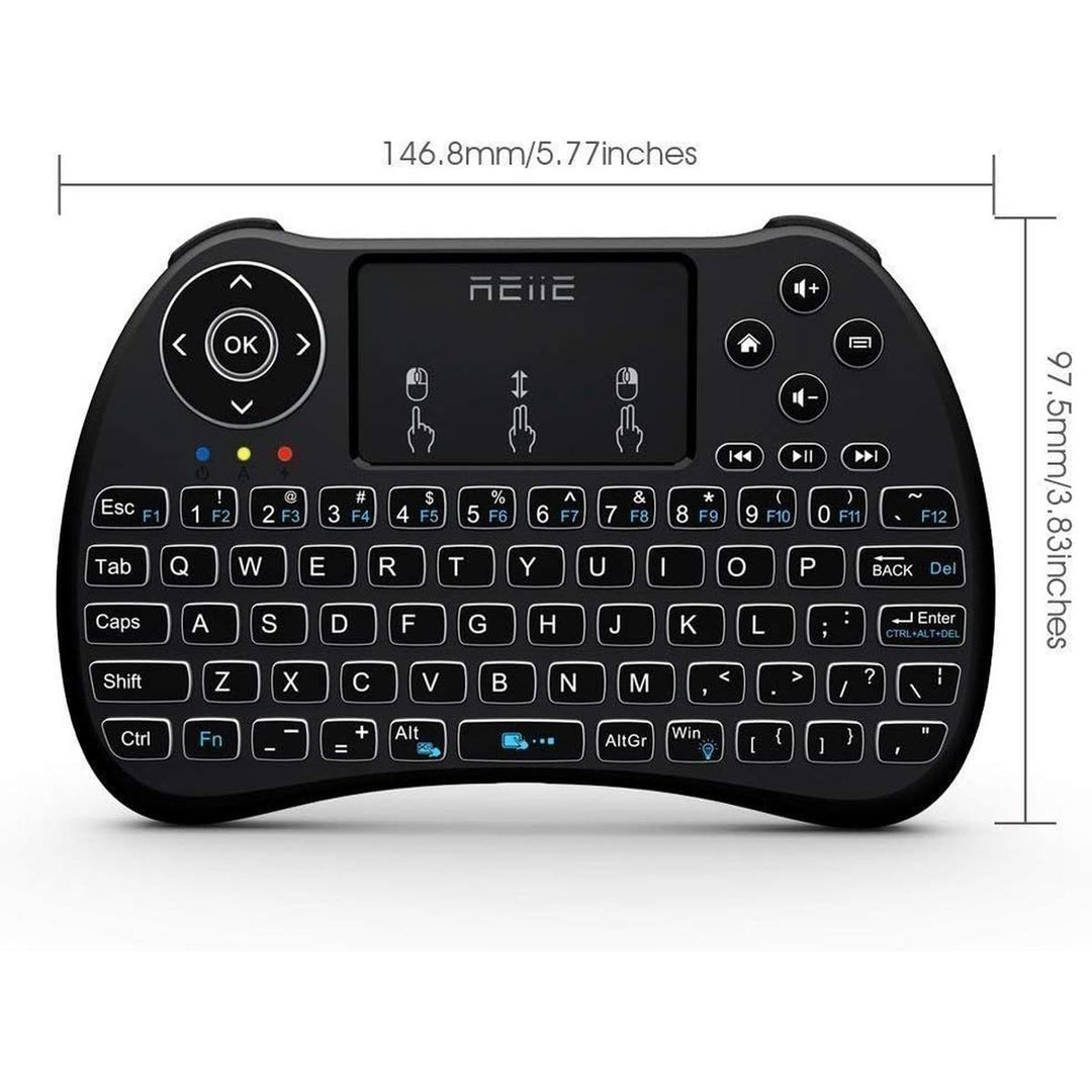 Black H9+ Backlit Mini Keyboard - DOKUTRONIX